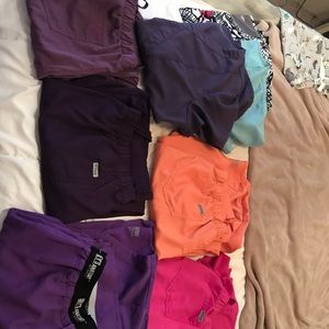 Lot of large and xlarge name brand scrubs!!
